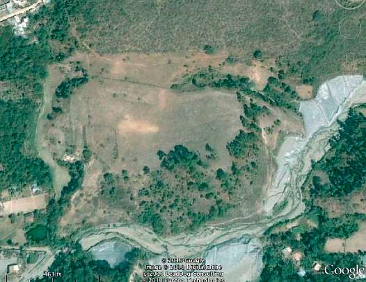 28 Land.jpg - Vedic City has leased this excellent land for organic crops. Note the stream that will provide irrigation. They observed that the whole region was greatly under-utilized for food production and that this fertile land had never been farmed.